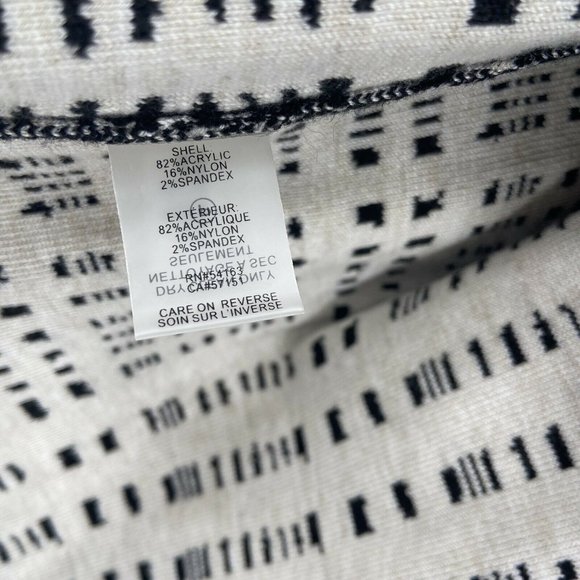 Ivanka Trump Black and Cream Open Front Cardigan - Picture 5 of 6